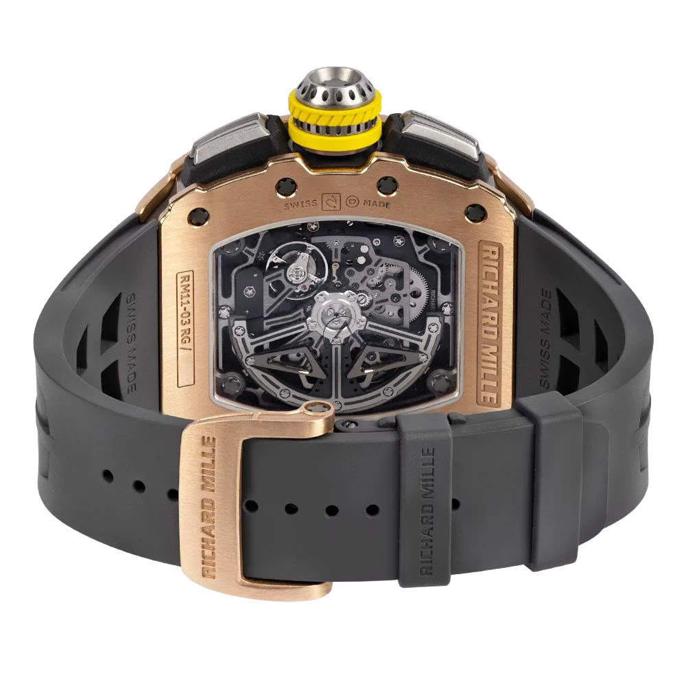 RM 11-03 Rose Gold &amp; Titanium, Skeleton Dial, 50 mm