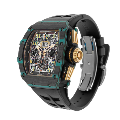 RM 11-03 Turquoise Quartz TPT, Ultimate Edition, Skeleton Dial, 50 mm