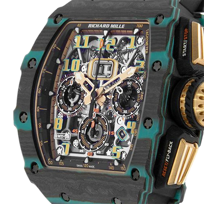 RM 11-03 Turquoise Quartz TPT, Ultimate Edition, Skeleton Dial, 50 mm