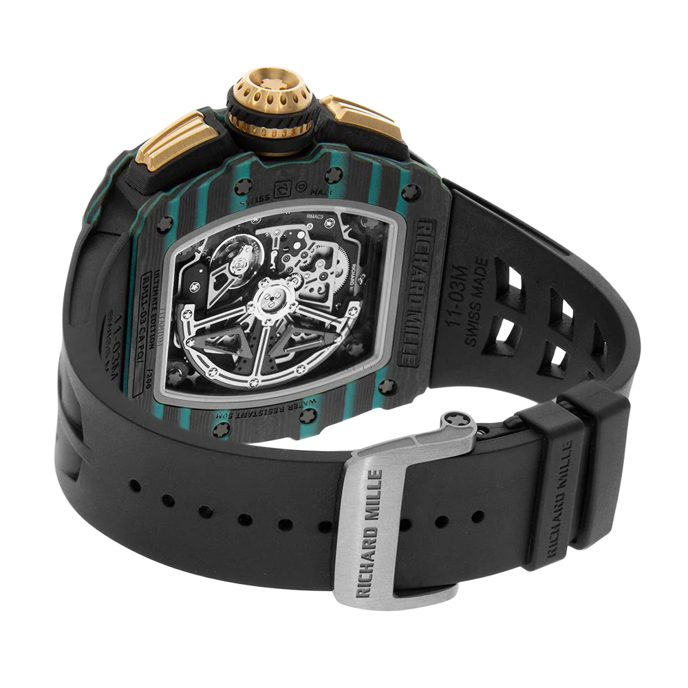 RM 11-03 Turquoise Quartz TPT, Ultimate Edition, Skeleton Dial, 50 mm