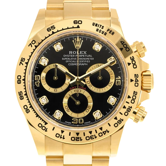Daytona 40mm 116508 Cosmograph Daytona 18K with Black Dial