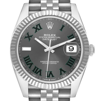 Datejust 41mm 126334 Wimbledon Stainless Steel Slate Dial Oyster