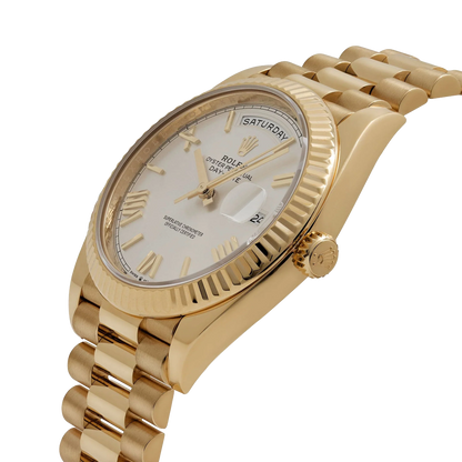 Day-date 40mm President Yellow Gold White Roman Numerals Dial 228238-0042