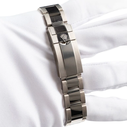 Daytona 40mm 126599TSA White Gold Silver Sheen Obsidian Dial Sapphire Bezel