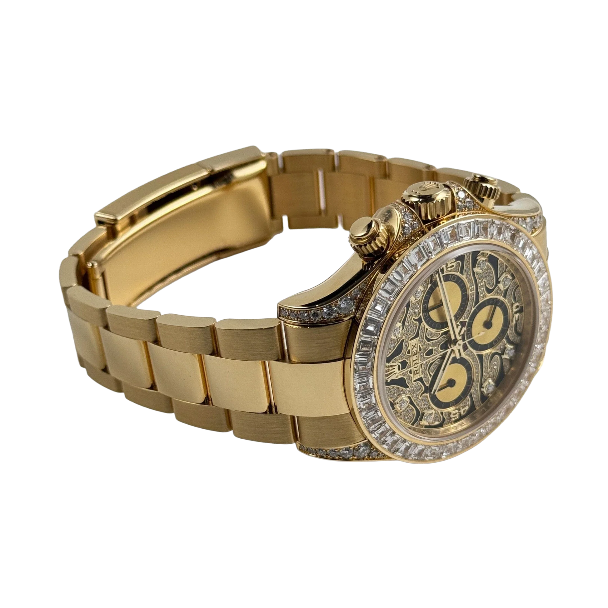 Daytona Eye of the Tiger 116598TBR Yellow Gold Diamond Dial (Super Clone)