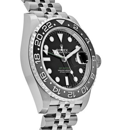 GMT-Master II Bruce Wayne Stainless Steel Black Dial Jubilee M126710GRNR-0003 New