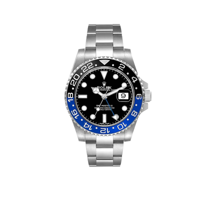 GMT Master II 40mm Steel Black Blue Batman Bezel Mens Watch 116710