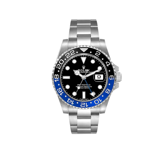 GMT Master II 40mm Steel Black Blue Batman Bezel Mens Watch 116710