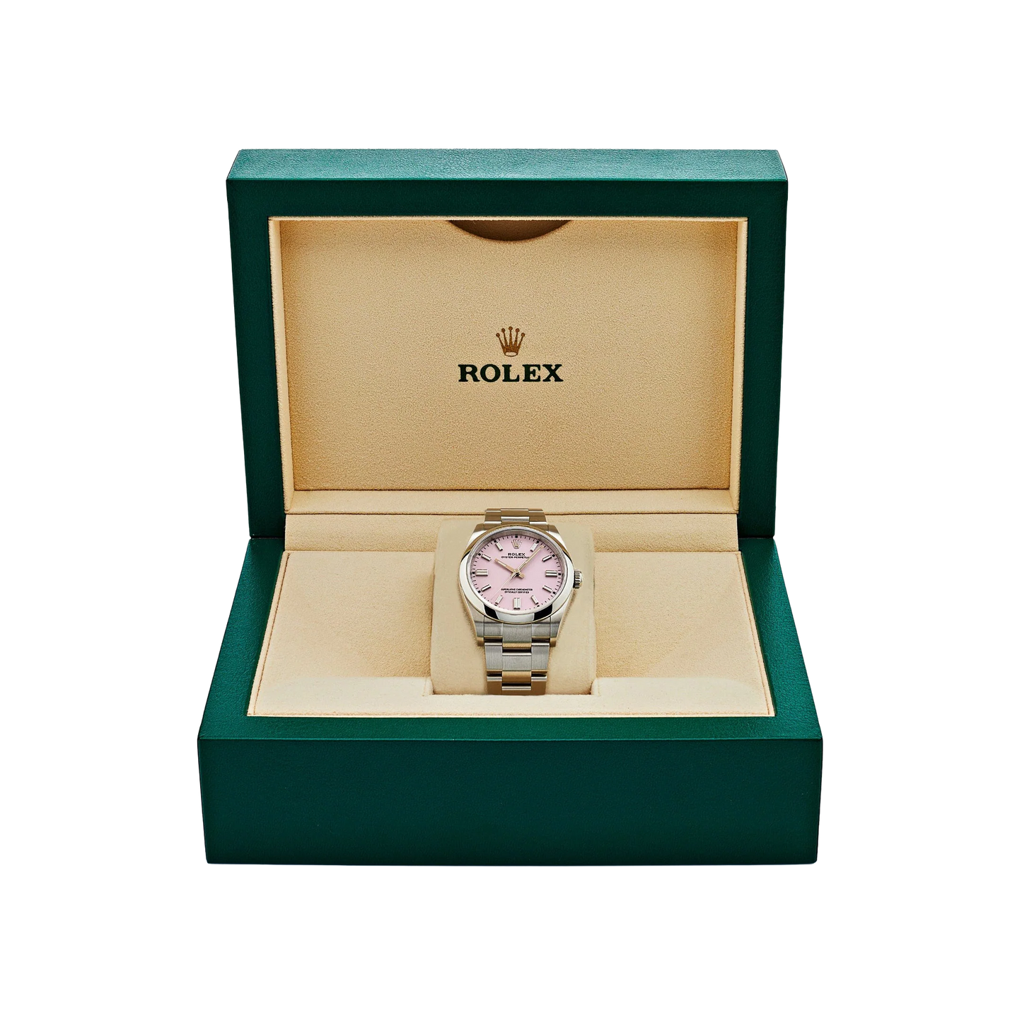 Oyster Perpetual 41mm Stainless Steel Candy Pink Dial Men Watch 134300-0013 New 2025
