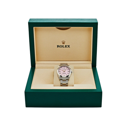 Oyster Perpetual 41mm Stainless Steel Candy Pink Dial Men Watch 134300-0013 New 2025