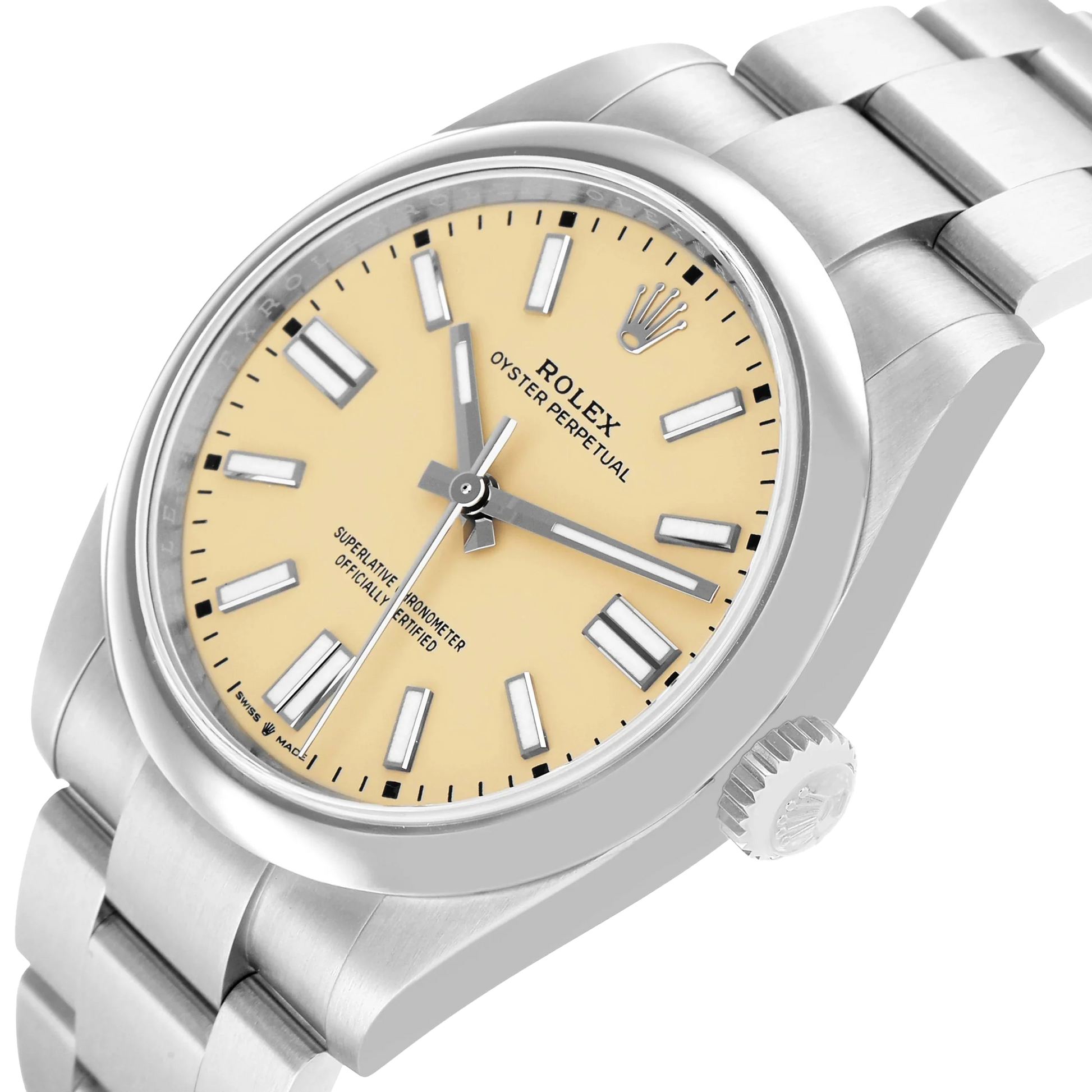 Oyster Perpetual 41mm Steel Beige Dial Mens Watch 134300