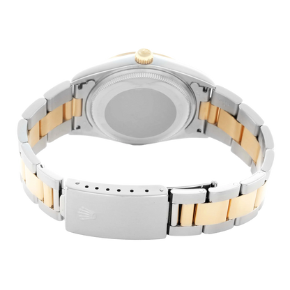 Oyster Perpetual 34mm Steel Yellow Gold Slate Dial Mens Watch 14203