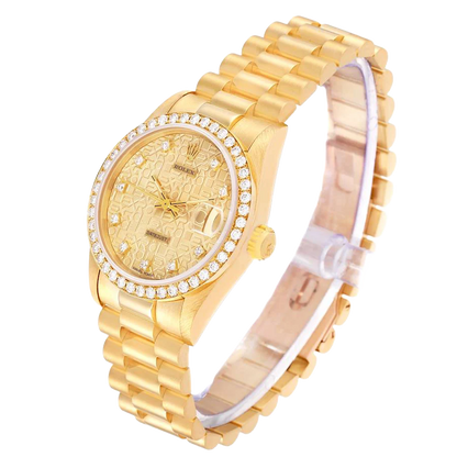Lady-Datejust 31mm Midsize Yellow Gold Diamond Watch 68288