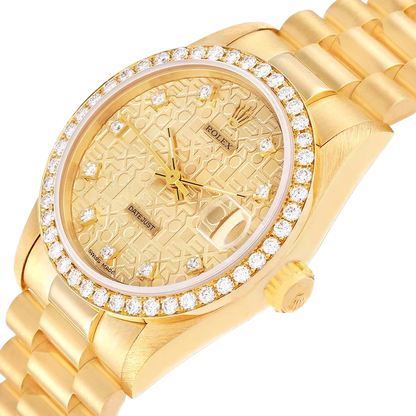 Lady-Datejust 31mm Midsize Yellow Gold Diamond Watch 68288