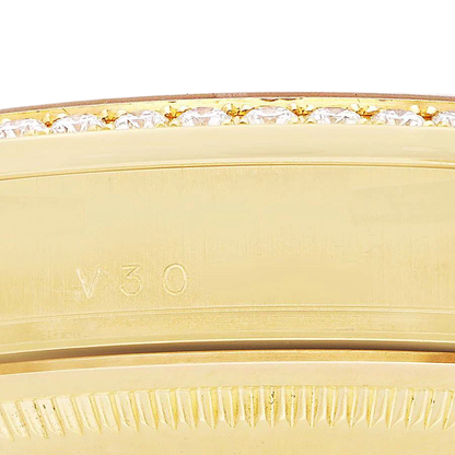 President Day-Date 36mm Yellow Gold Diamond Bezel Mens Watch 118348