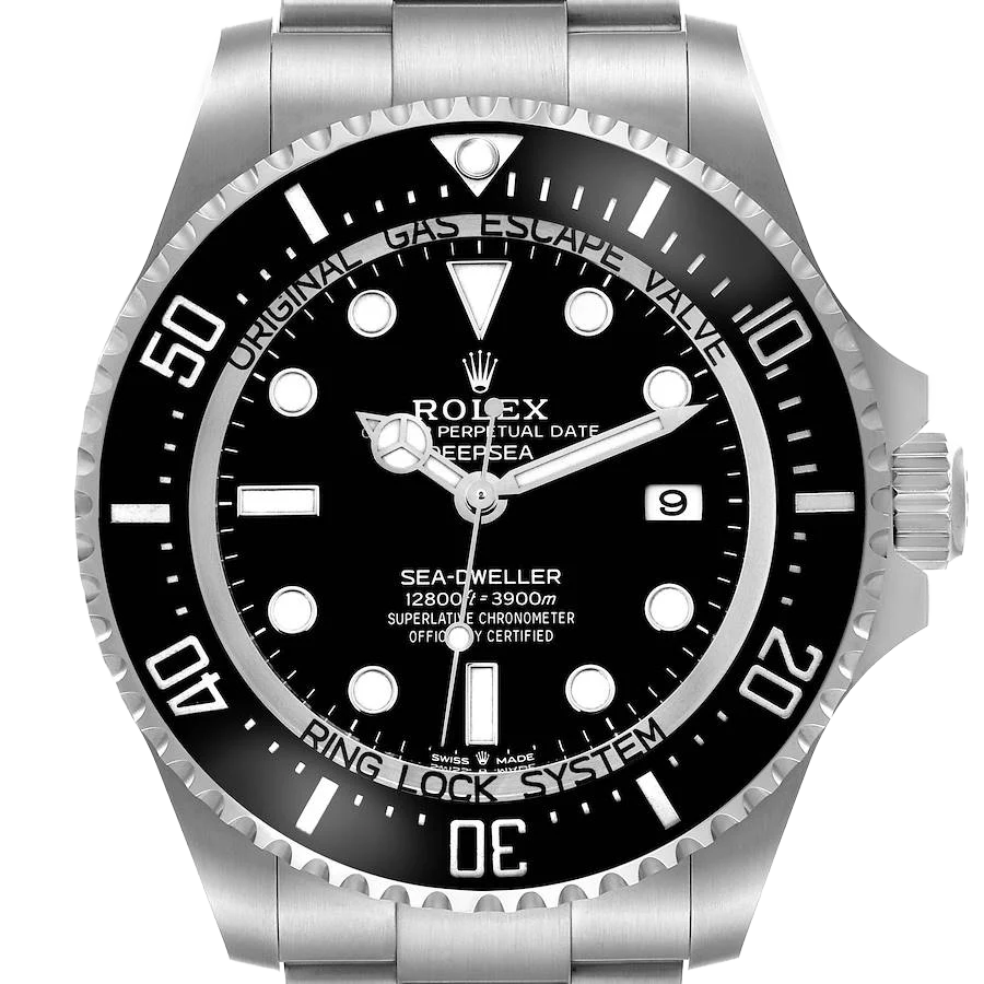 Seadweller Deepsea 44mm Black Dial Steel Mens Watch 136660 (Updated Dial)