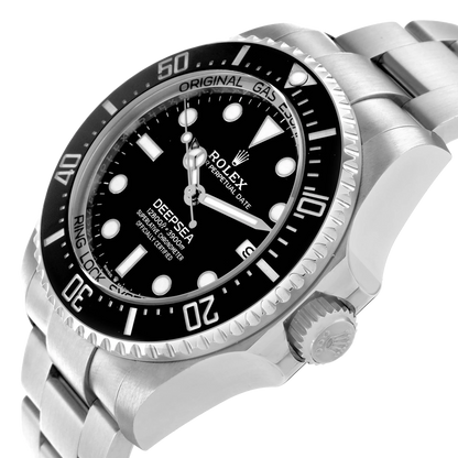 Seadweller Deepsea Black Dial Steel Mens Watch 136660