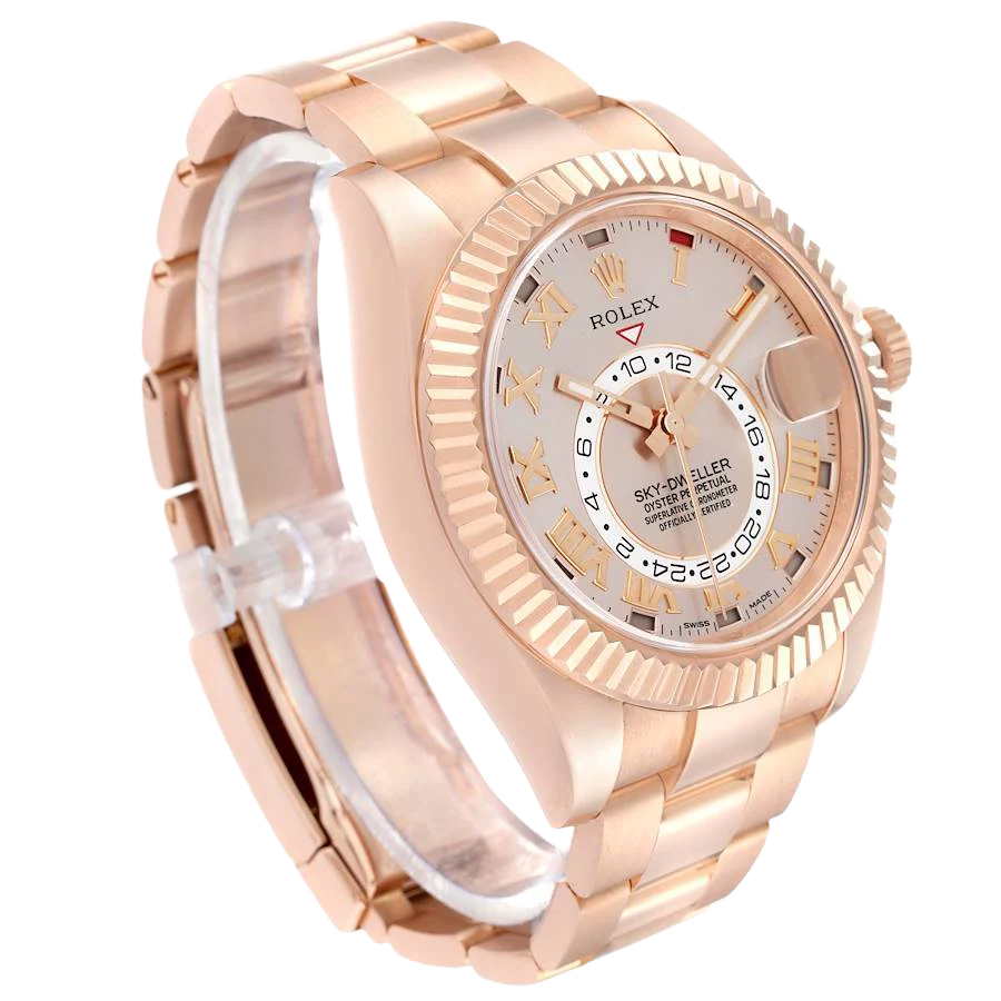 Sky-Dweller 42mm  Rose Gold Sundust Dial Mens Watch 326935