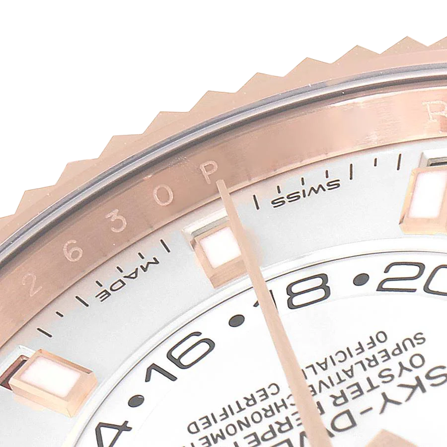 Sky-Dweller 42mm  Rose Gold White Dial Mens Watch 326935