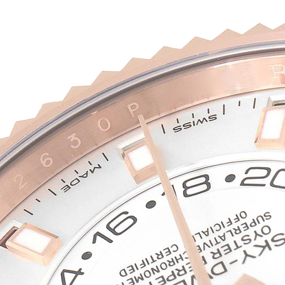 Sky-Dweller 42mm  Rose Gold White Dial Mens Watch 326935