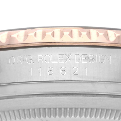 Yachtmaster 40 Rose Gold Steel Brown Dial Mens Watch 116621
