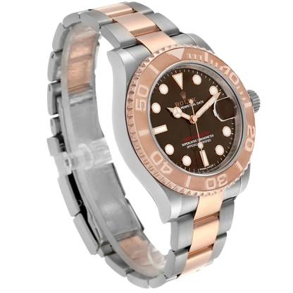 Yachtmaster 40 Rose Gold Steel Brown Dial Mens Watch 116621