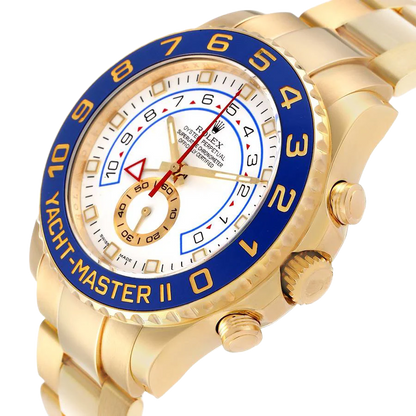 Yachtmaster II 44mm Regatta Yellow Gold Mens Watch 116688