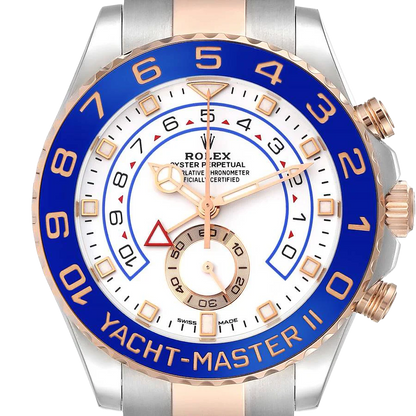 Yachtmaster II 44mm Steel Rose Gold Mens Watch 116681