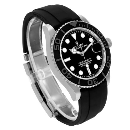 Yachtmaster 42mm White Gold Oysterflex Bracelet Mens Watch 226659