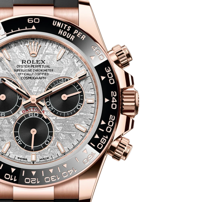 Daytona 40mm Oyster Perpetual Everose Gold with Meteorite and Black Dial M126515LN-0008