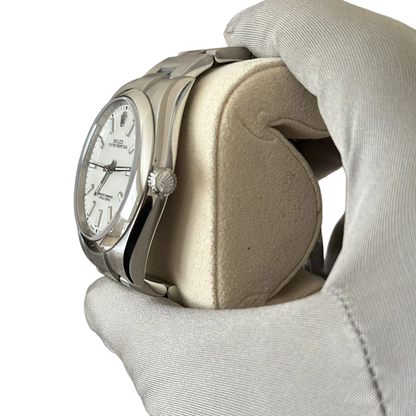 Oyster Perpetual 39mm Stainless Steel WhiteDial Men Watch 114300-0004 New 2025