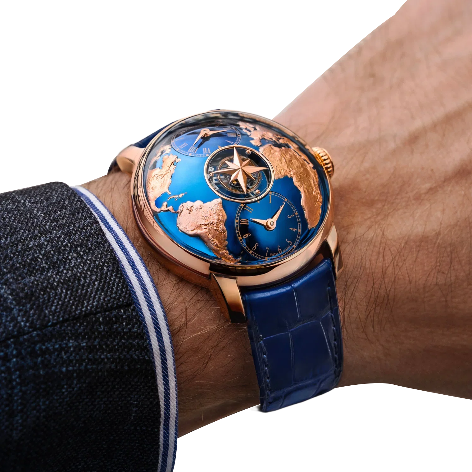 The World Is Yours Dual Time Zone Tourbillon 38.6mm Rose Gold Automatic Winding DT200.40.AA.AA.A