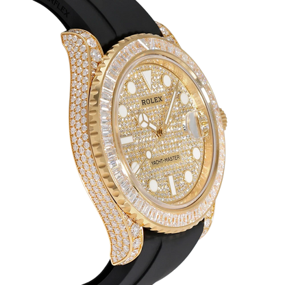 Yacht-Master 226668TBR, 18K Yellow Gold, Pave Index Dial, Oysterflex Bracelet, 42 mm